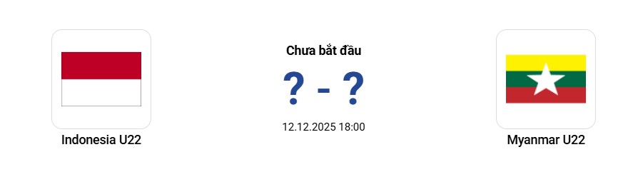 U22 Indonesia vs U22 Myanmar